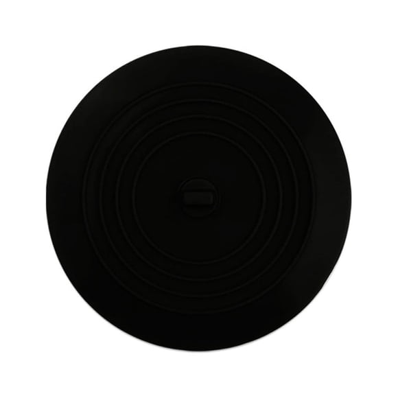 Advancent Tapón de fregadero, funda de drenaje de silicona, cubiertas de bañera para el hogar, cubierta de drenaje de suelo práctica, tapones Suministros de limpieza para el hogar Negro