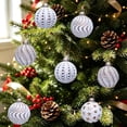 thumbnail image 4 of 12-Pack Velvet Christmas Tree Decorations Set - Shatterproof Christmas Balls Ornaments, Flocked Hanging Decor for Xmas Tree Wreath & Holiday, 2.36", 4 of 9