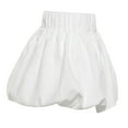 thumbnail image 5 of Ediodpoh Skirts for Women Solid High Waist Mini Skirt Summer Casual Sleeveless Romper Style Mini Skirts White S, 5 of 8