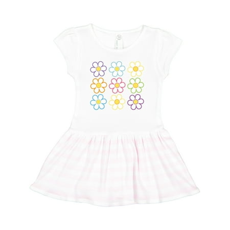 

Inktastic Daisy Flowers Vintage Retro Gift Toddler Girl Dress