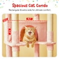 thumbnail image 6 of Furcato 77-Inch Cat Tree for Indoor Cats, Multi-Level Large Cat Tower with 4 Hammocks, 2 Padded Perches, Large Cat Condo, Pink, 6 of 8