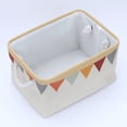 thumbnail image 3 of Unique Bargains Fabric Collapsible Storage Cube Basket with Handles for Shelves 1pcs Beige, 3 of 7