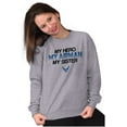 thumbnail image 4 of US Air Force My Hero Airman Sister Unisex Plus Size Sweatshirt Brisco Brands 3X, 4 of 5
