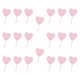 thumbnail image 3 of 20 adornos para tartas, cupcakes, cartas de amor, suministros para tartas, letreros de compromiso Rosa Blanco, 3 of 9