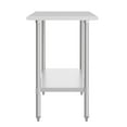 thumbnail image 6 of Flash Furniture 24x72 Portable Prep and Work Table with NSF Certified 18 Gauge Stainless Steel Top Shelf and Adjustable Galvanized Steel Undershelf, 6 of 8
