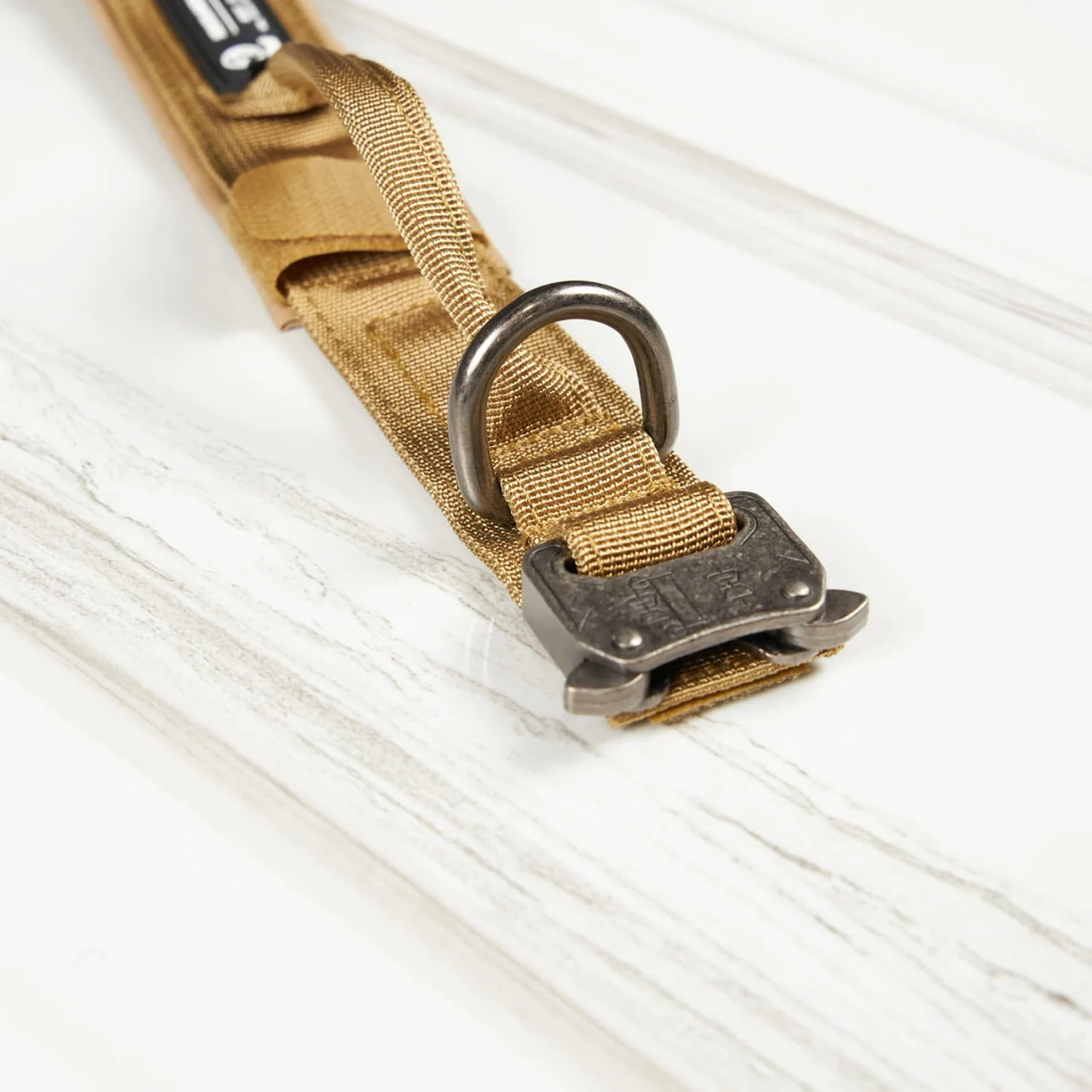 Tactical Nylon Dog Collar Khaki