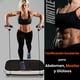 thumbnail image 5 of Plataforma de Vibración Hurtle Fitness, Máquina de Ejercicio para Casa, Entrenador de Pérdida de Peso Rápida, con Bandas de Resistencia, Ruedas, Velocidad Ajustable y Control Remoto, 5 of 7