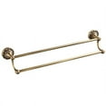 thumbnail image 3 of 24 Inch Brass Bathroom Towel Racks with Hooks 2 Bars Towel Racks Hangers, 3 of 6