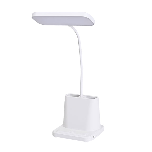 Lámpara de mesa LED que cuida los ojos, 3 modos de color, brillo ajustable, luz de lectura recargable para dormitorio y mesita de noche