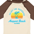 thumbnail image 4 of Inktastic Summer Enjoy the Sunshine Newport Beach Florida in Blue Boys or Girls Long Sleeve Baby Bodysuit, 4 of 5