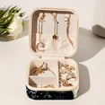 thumbnail image 6 of Christmas Decorative Square Travel Portable Jewelry Display Box - Earring Organizer, Necklace and Bracelet Storage Case for Girls and Women, 6 of 6