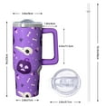 thumbnail image 2 of 30oz Halloween Tumbler with Handle, Witch Hat Bat | Print | Halloween Gifts for Family & Friends | with Lids and Straws | Stainless Steel Insulated | Coffee Travel Mug, 2 of 5