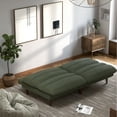 thumbnail image 3 of Homall Futon sofa, Two Seat Adjustable Sofa, Corduroy Fabric, Upholstered Sofa, Sofa Changeable into Bed, Leisure Reading and Games, Green, 3 of 7