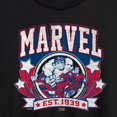 thumbnail image 3 of Marvel - Collegiate Americana - Women's Oversized Graphic T-Shirt, 3 of 5