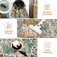 thumbnail image 6 of Hasoo Washable Area Rug for Living Room Non Slip Distressed Oriental Rug for Bedroom Kitchen, Rust 4' x 6', 6 of 6