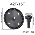 thumbnail image 1 of Vogacara RCGOFOLLOW engranaje endurecido de acero RC pieza de actualización engranaje Rc para 1/8 Rc Gear ARRMA Typhon RC pieza de coche RC Kits de construcción modelo TYPE1, 1 of 6