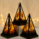 thumbnail image 4 of Halloween Portable Lantern Orange LED Light, Pumpkin Witch Skull Flame Lamp Hanging Lantern... Levamdar  CPB-SSW167-3, 4 of 5