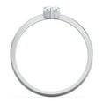 thumbnail image 4 of Bague Pierre de Naissance en Forme de Cœur - Aigue-Marine (Mars), 4 of 6