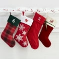 thumbnail image 3 of Personalization Mall Cozy Cable Knit Embroidered Initial Stocking, Red, 3 of 3
