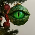 thumbnail image 4 of Dragon Eye Christmas Ornament Acrylic Flat Pendant Mystical Fantasy Themed Tree Decoration Unique Xmas Holiday Decor for Home Gift for Fantasy Lovers 3.15 Inch Hanging, 4 of 8