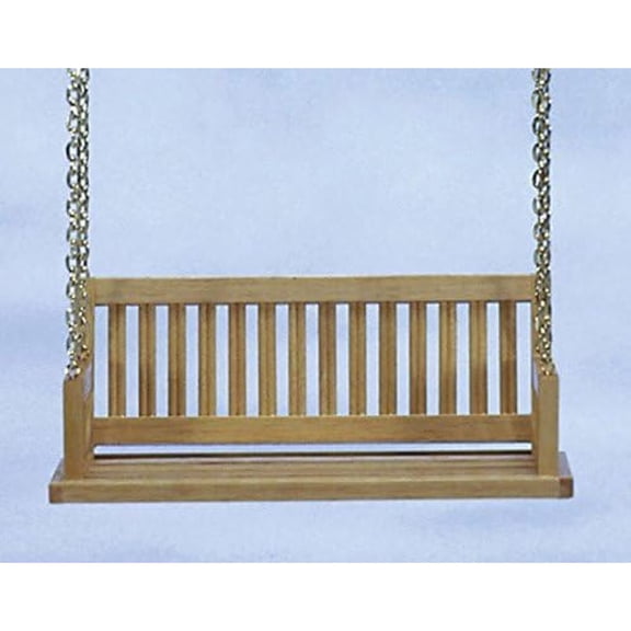 Dollhouse Miniature Porch Swing in Oak