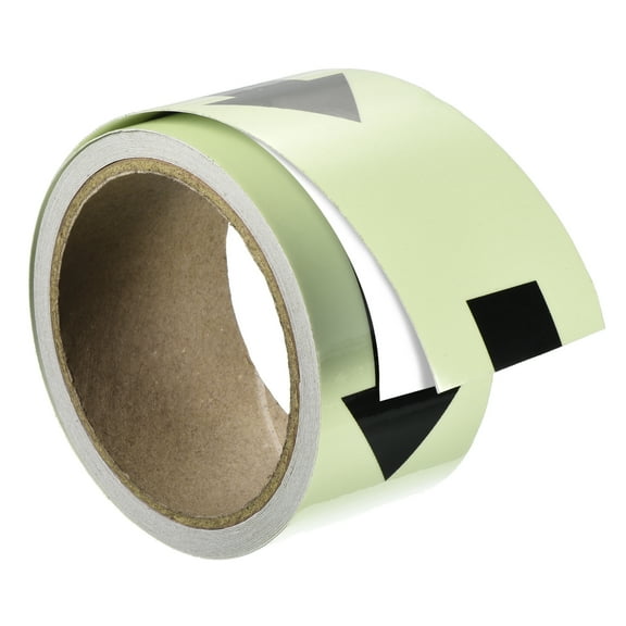 Uxcell 2 Inch x 16.2 Feet Fluorescent Tape Marking Tape Arrow Mark Glow in the Dark, Green