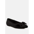 thumbnail image 2 of Pothos Luxurious Velvet Bow Ballerinas, 2 of 9