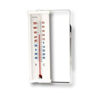 Brookstone Self Stick Clear outdoor window Thermometer Clings  Electrostatically