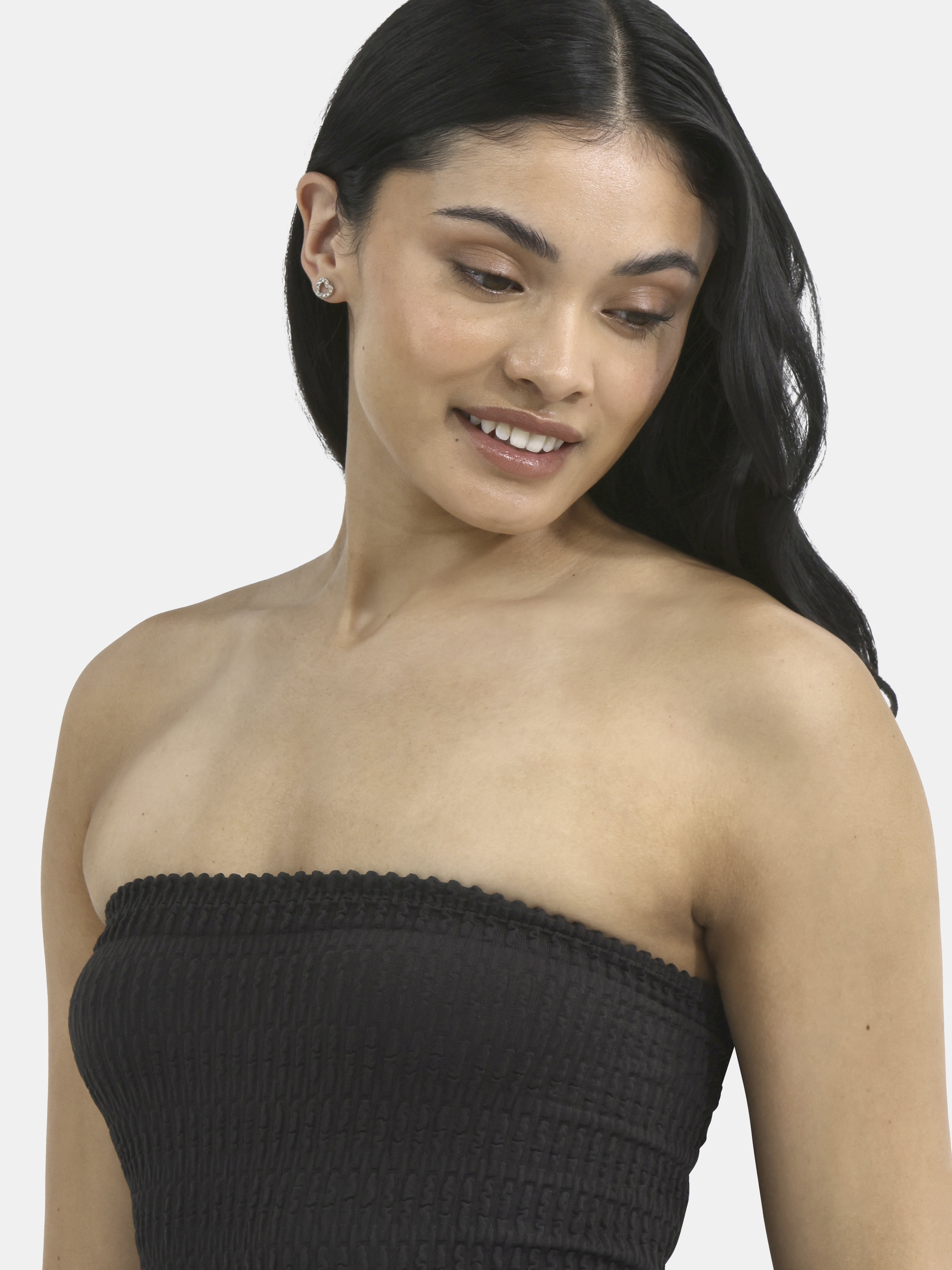 No Boundaries Seamless Textured Tube Top, Women's