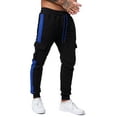 thumbnail image 3 of FOCUSNORM Men Velvet Pants High Waist Drawstring Loose Casual Jogger Trousers, 3 of 5
