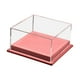 thumbnail image 5 of Caja de exhibición para autos de juguete a escala 1:64, base de cuero sintético resistente de 5 x 4,8 x 2,6 pulgadas, organizador de modelos de vehículos con cubierta de acrílico Rojo oscuro, 5 of 10