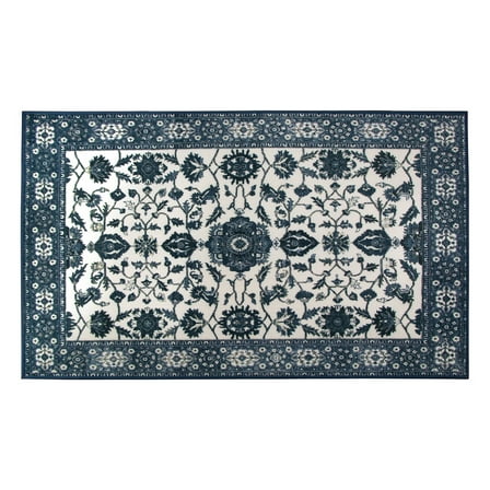 My Magic Carpet 3'x5' Machine Washable Non-Slip Kitchen Entryway Area Rug - Ramage Blue