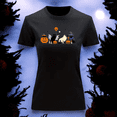 thumbnail image 3 of Playera Blusa De Gatos y Calabazas Dia De Brujas Halloween Dia De Muertos Color Negro Talla Grande Marca Emil SaEs, 3 of 4