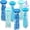 Blue, variant on 6 Pack Jelly Fish Paper Lanterns, Hanging Gradient Blue Paper Lanterns for Birthday Mermaid Theme Under The Sea Ocean Party Baby Shower Kids Room Decorations