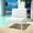 White, variant on Modway Harmony Armless Outdoor Patio Aluminum Chair in White White