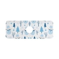 thumbnail image 7 of Yayeee Faucet Mat for Kitchen Sink 14.7" Diatomite Long Splash Guard Pad, Blue Simple Cartoon Snowmen, 7 of 7