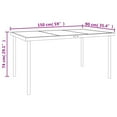 thumbnail image 6 of vidaXL Patio Dining Set Outdoor Table and Chair Black Steel and Textilene, 6 of 7