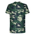 thumbnail image 4 of NaWent Men's T Shirts Casual Camo Printed Lightweight Quick Dry Plus Size Crewneck Short Sleeve Military Hunting Tees Army Green 16(XXXXL), 4 of 5