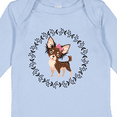 thumbnail image 4 of Inktastic Long Haired Chihuahua Dog Girls Long Sleeve Baby Bodysuit, 4 of 5
