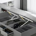 thumbnail image 3 of 1 Pair Bed Lift Mechanism Lift Storage Bed Heavy Duty Pneumatic Lever Platform, 3 of 23