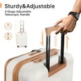 thumbnail image 4 of 3 Piece Luggage Set,Hardside Expandable Front Opening Spinner Luggage with TSA Lock,Lightweight Hardshell Suitcase Set,20"/24"/28",Beige,CY2431, 4 of 12