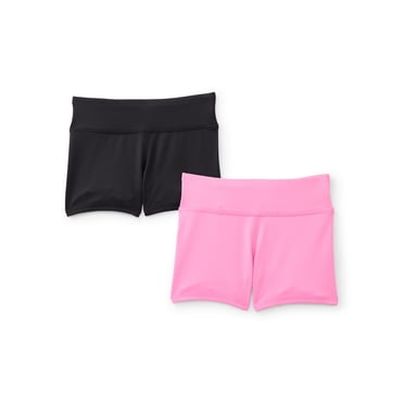 Athletic Works Girls Active Tumble Shorts, 2-Pack, Sizes 4-18 & Plus