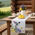 thumbnail image 6 of Table Runner Spring Flowers Table Decoration for Kitchen Dinning Butterfly Bird Table Decoration for Indoor Outdoor Party Wedding Decor 13x72 Inch, 6 of 7