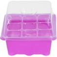 thumbnail image 1 of 2Pcs Purple 9Grid Plant Nursey Box Garden Pot Tray Development Container for Garden Starting Greenhouse, 1 of 2