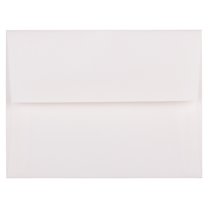 JAM Paper A2 Strathmore Invitation Envelopes, 4 3/8 x 5 3/4, Bright White Laid, 25/Pack