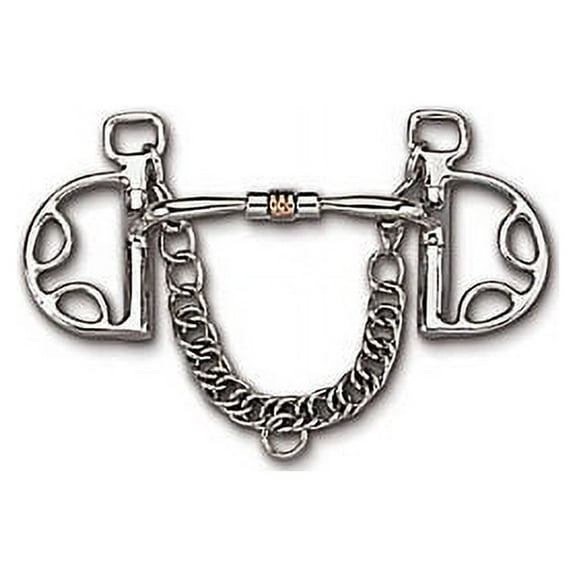 Myler Kimberwick Snaffle Bit - Stainless Steel, Copper Roller, MB 03