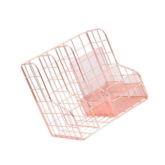 Rose Gold Desk Organiser Home Office School school desk Supplies Stationary Storage