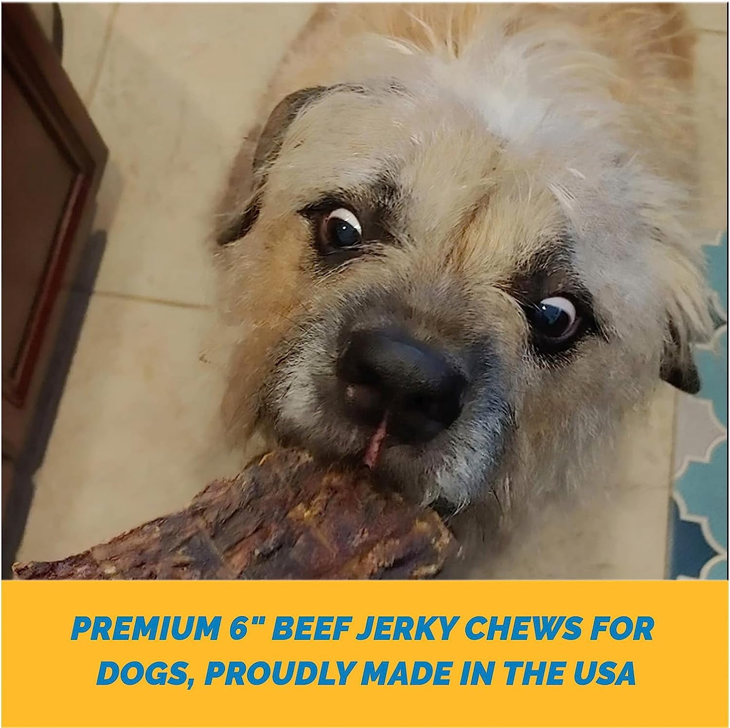 Beef Jerky Treats for dogs 5 inches (25 Count) Delicious Dog Chews Made in USA