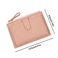 thumbnail image 3 of Vrorvz Slim Small Wallet with Zipper and Card Holder Compact Ladies Purse for Travel Shopping Gifts Long Lasting Leather Pocket Size 5.31x3.54in Lightweight 0.07lb, 3 of 6