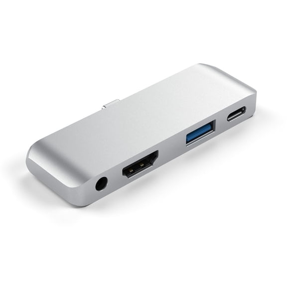 Pro USB-C Hub with 4K HDMI, 3.5mm Audio, USB 3.0 & PD Charging - Multiport Type-C Docking Station for Laptop, MacBook, PC & Tablet